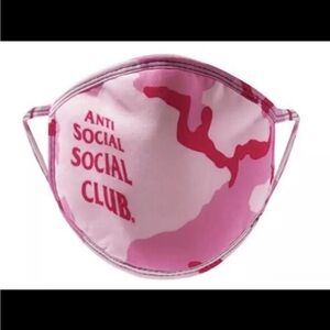 Anti Social Social Club Pink Face Mask